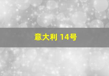 意大利 14号